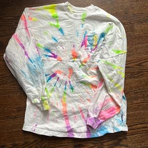 Walt disney world neon tie dye spirit jersey